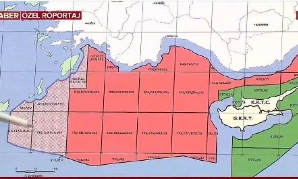 Ολοταχώς για σύγκρουση οι Τούρκοι: Ο χάρτης τεμαχισμού της ελληνικής υφαλοκρηπίδας